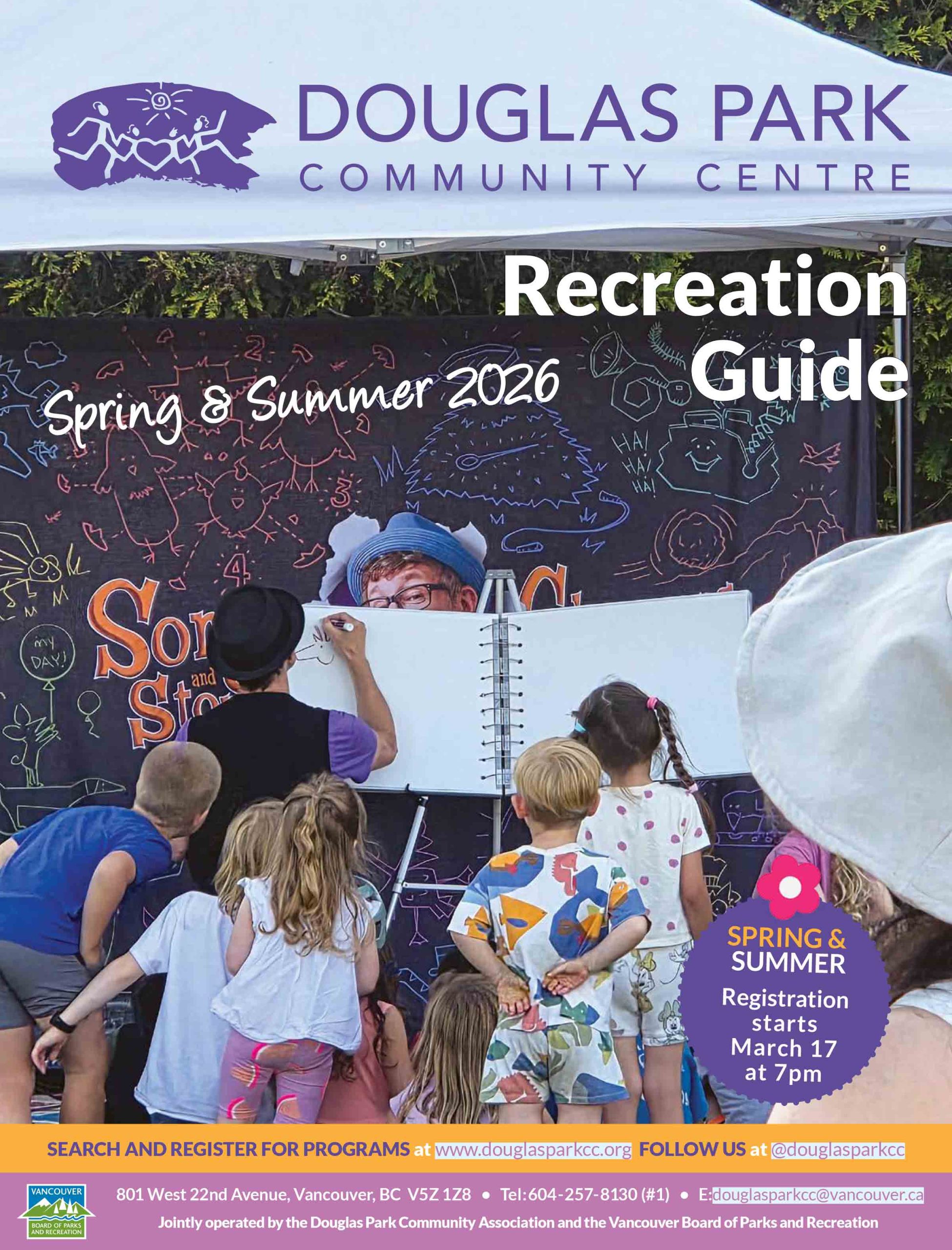 spring summer 2026 Douglas Park Community Centre Brochure